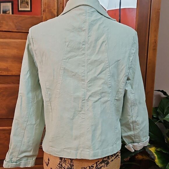 D.F.A. New York Chic Mint Green Jacket size Medium - Picture 5 of 12